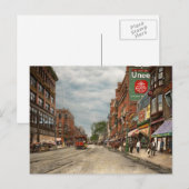 Stad — Lowell MA — een dam good company 1908 Briefkaart (Voorkant / Achterkant)