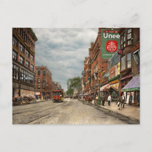Stad — Lowell MA — een dam good company 1908 Briefkaart