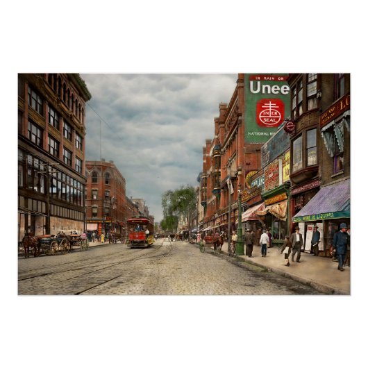 Stad - Lowell MA - Een verdomd goed bedrijf 1908 Perfect Poster (Voorkant)