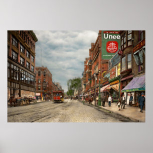 Stad - Lowell MA - Een verdomd goed bedrijf 1908 Poster