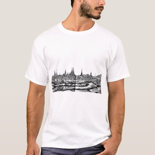 Stad Lübeck in Noord-Duitsland T-shirt (Voorkant)