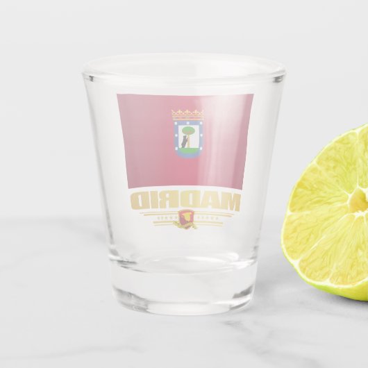 Stad Madrid Shot Glas (Achterkant)