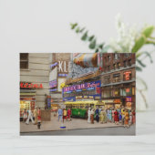 Stad - Manhattan, NY - 43rd en Broadway 1952 Kaart (Staand voorkant)