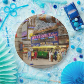 Stad - Manhattan, NY - 43rd en Broadway 1952 Papieren Bordje (Feest)