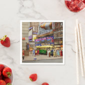 Stad - Manhattan, NY - 43rd en Broadway 1952 Servet (Insitu)