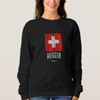 Stad Meggen Zwitserland h Zwitserse vlag Merch Gra Trui