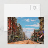 Stad - Memphis TN - Main Street Mall 1909 Briefkaart (Voorkant / Achterkant)