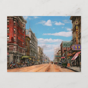 Stad - Memphis TN - Main Street Mall 1909 Briefkaart