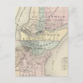 Stad Menasha, stad Neenah Briefkaart (Voorkant)