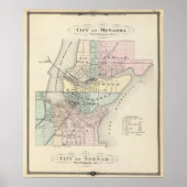 Stad Menasha, stad Neenah Poster (Voorkant)