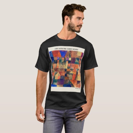STAD MET DE DRIE DOMES VAN PAUL KLEE, Abstract vi T-shirt (Voorkant volledig)