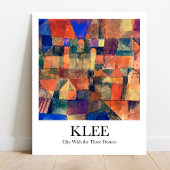 Stad met de drie domes van Paul Klee Poster