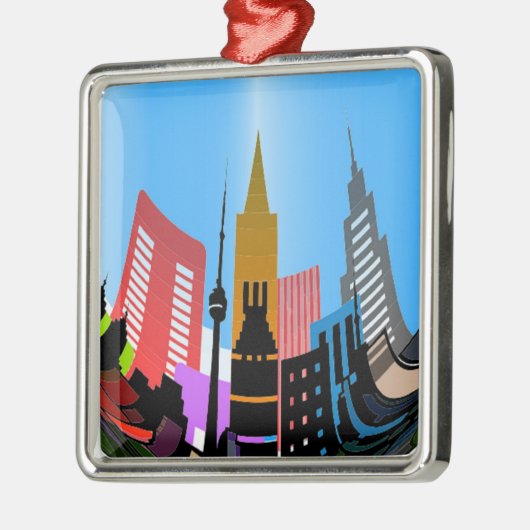 STAD METALEN ORNAMENT (Links)