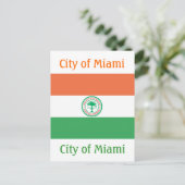 Stad Miami Briefkaart (Staand voorkant)