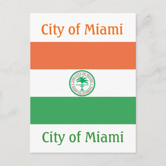 Stad Miami Briefkaart (Voorkant)