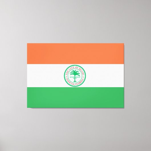 Stad Miami Canvas Afdruk (Voorkant)