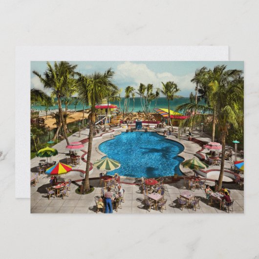 Stad - Miami FL - Zitting pool 1941 Kaart (Voorkant / Achterkant)