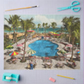 Stad - Miami FL - Zitting pool 1941 Tissuepapier (Craft)