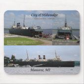 Stad Milwaukee 3 afbeelding mousepad Muismat (Voorkant)