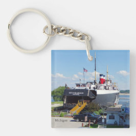 Stad Milwaukee acrylsleutelketen Sleutelhanger