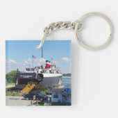 Stad Milwaukee acrylsleutelketen Sleutelhanger (Achterkant)