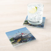 Stad Milwaukee glass onderzetters (Schuin)