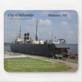Stad Milwaukee mousepad Muismat (Voorkant)