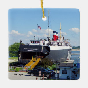 Stad Milwaukee-plein voor sierdoeleinden Keramisch Ornament