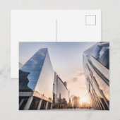 Stad modern zakelijk centrum briefkaart (Voorkant / Achterkant)