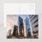 Stad modern zakencentrum briefkaart (Voorkant / Achterkant)