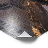 Stad modern zakencentrum foto afdruk (Hoek)