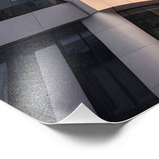 Stad modern zakencentrum foto afdruk (Hoek)