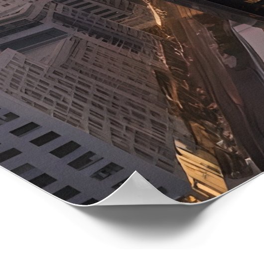 Stad modern zakencentrum poster (Hoek)