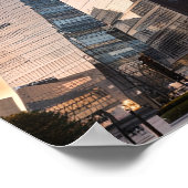 Stad modern zakencentrum poster (Hoek)