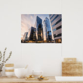 Stad modern zakencentrum poster (Keuken)