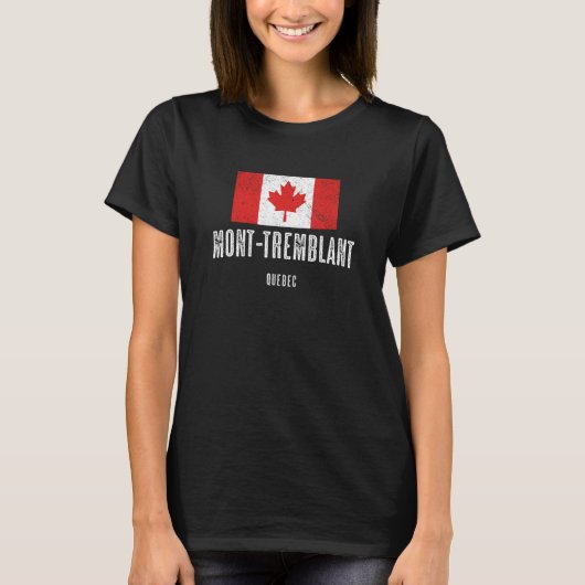 Stad Mont-Tremblant - CANADA CANADESE Vlag Merc T-shirt (Voorkant)