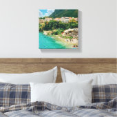 Stad Mostar - Bosnië en Herzegovina Canvas Afdruk (Insitu (Slaapkamer))