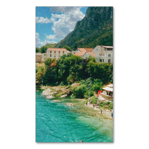 Stad Mostar - Bosnië en Herzegovina Magnetisch Visitekaartje