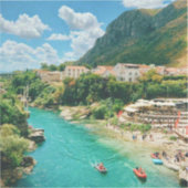 Stad Mostar - Bosnië en Herzegovina Sticker (Voorkant)