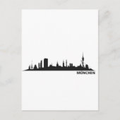 Stad München - Skyline 1c Briefkaart (Voorkant)