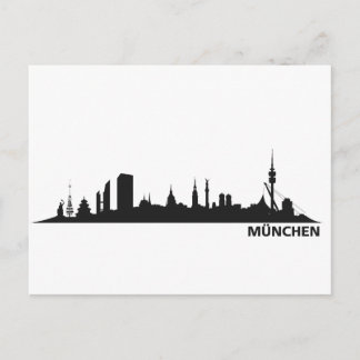 Stad München - Skyline 1c Briefkaart
