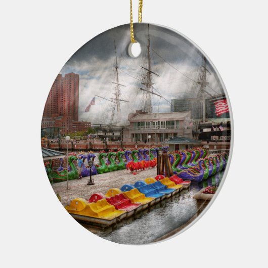 Stad - MVW Baltimore - Modern Maryland Keramisch Ornament (Links)