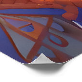 Stad nabij de oceaan | AI Art Poster (Hoek)