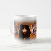 Stad Nacht Liefde en Dans Neon Gloed Mok (Voorkant links)