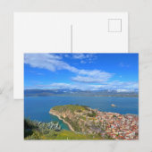 Stad Nafplion Griekenland Briefkaart (Voorkant / Achterkant)