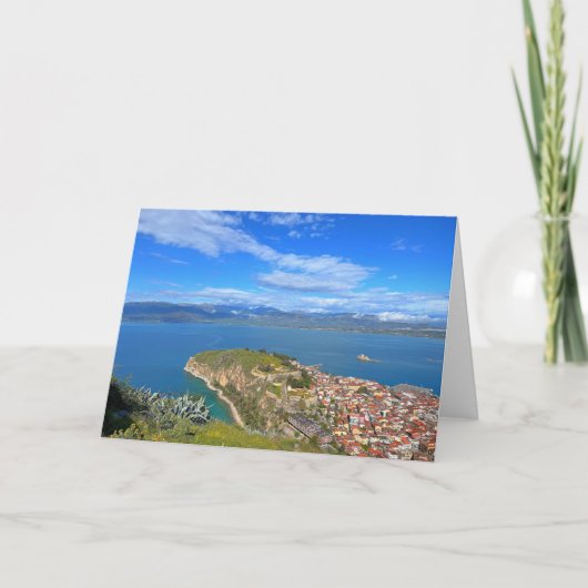 Stad Nafplion Griekenland Kaart (Voorkant)