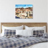 Stad - Nevada - Hooverdam Canvas Afdruk (Insitu (Slaapkamer))