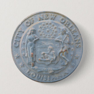 Stad New Orleans (Button rond de Ronde) Ronde Button 7,6 Cm