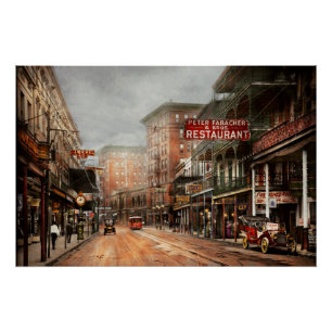 Stad - New Orleans - Een blik op St Charles Ave 19 Poster