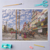 Stad - New Orleans het Victoriaans tijdperk 1887 Tissuepapier (Craft)